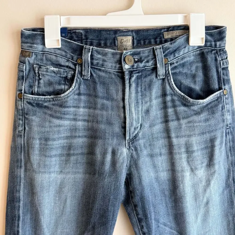 Citizens of Humanity Sid Denim Jeans Mens Size 30 Waist Blue Straight Leg USA